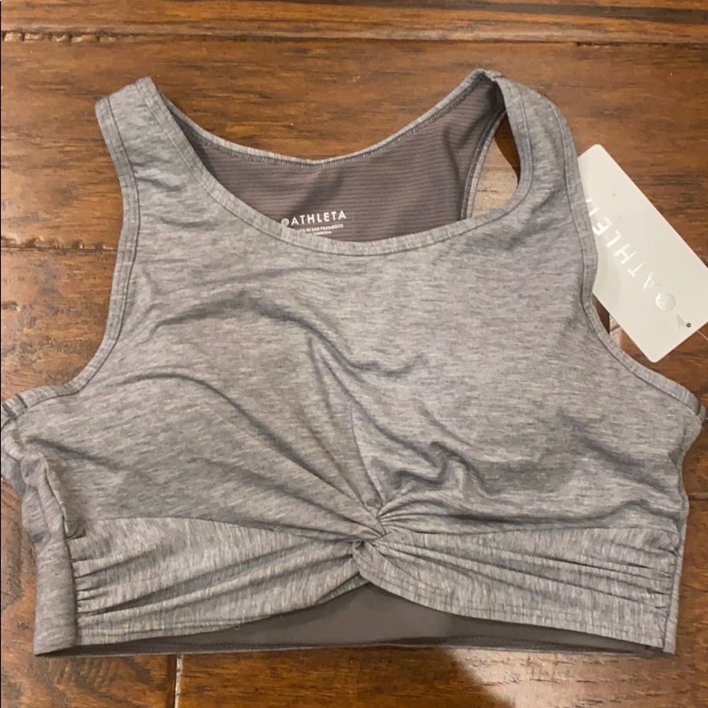 NWT Athleta twist crop top